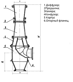 Эжектор низкого давления